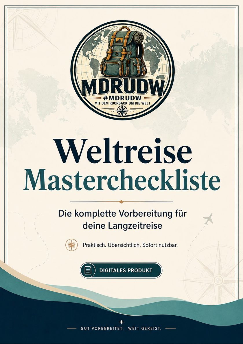 Cover der Weltreise Mastercheckliste